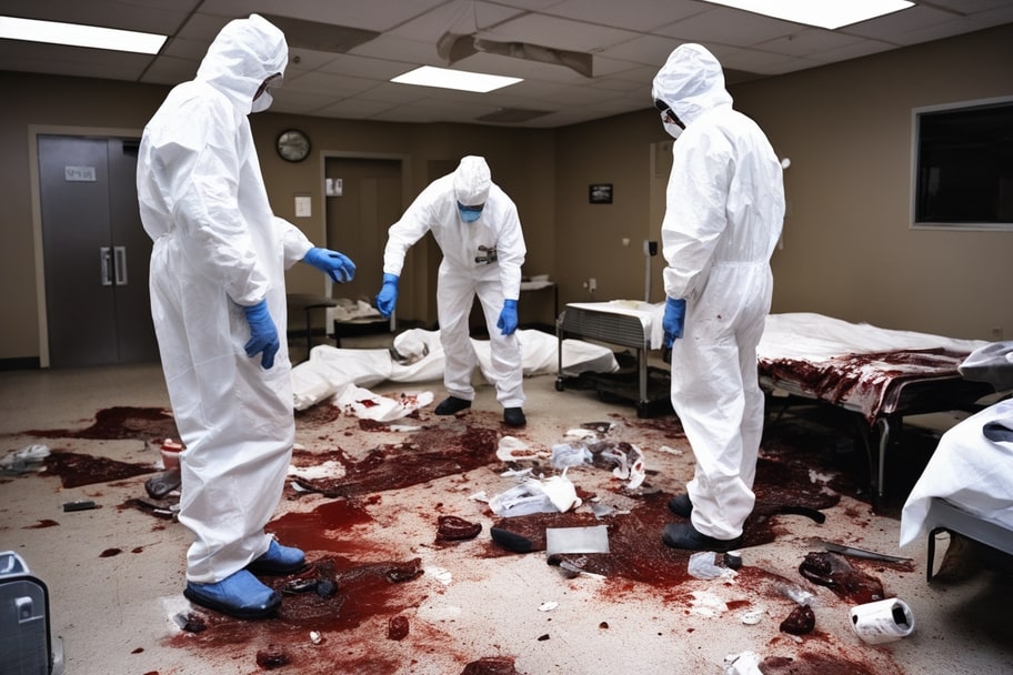 Limpieza profesional en escenas de homicidio