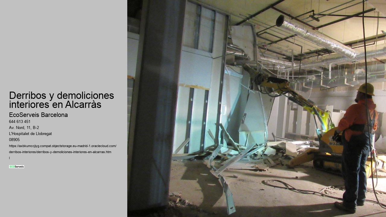 Derribos y demoliciones interiores en Alcarràs