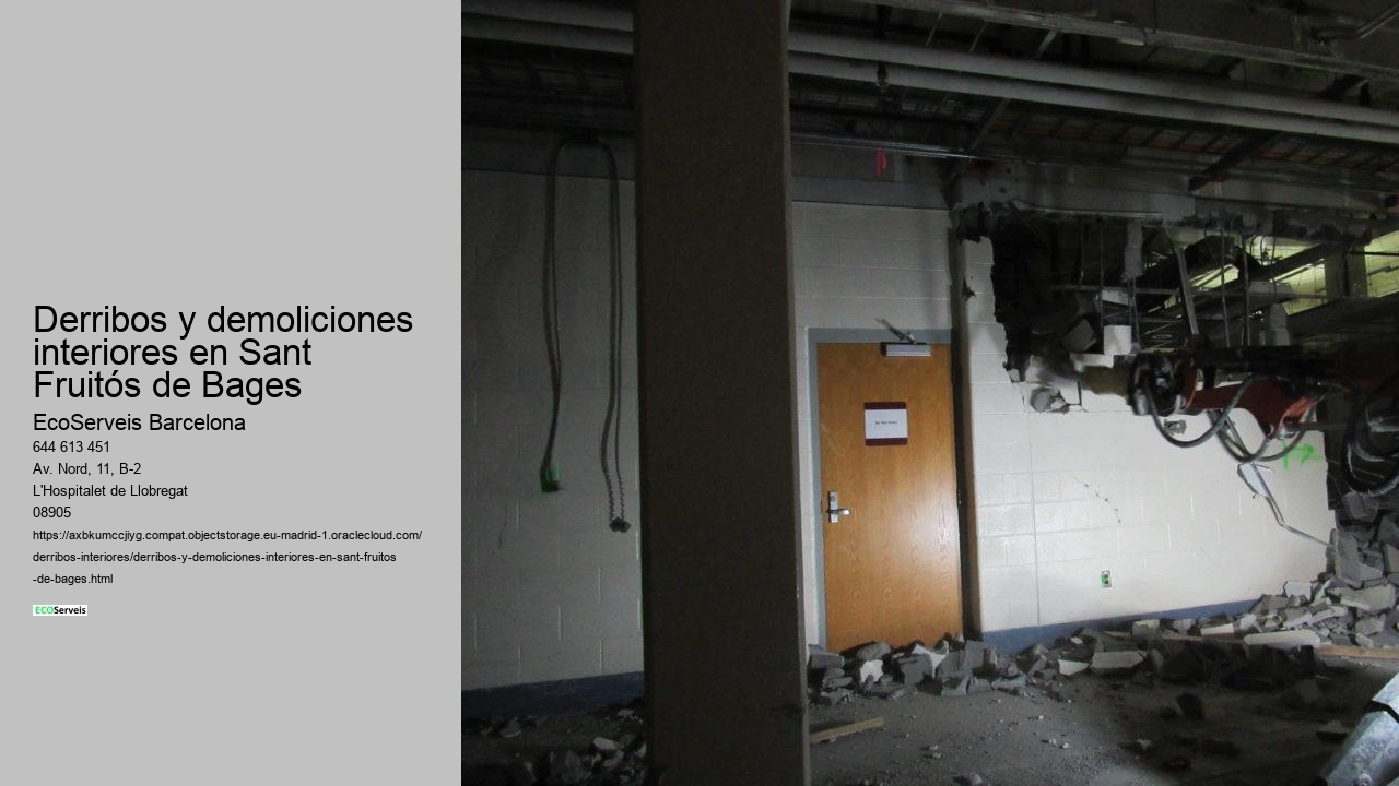 Derribos y demoliciones interiores en Sant Fruitós de Bages