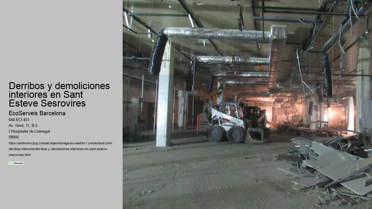 Derribos y demoliciones interiores en Sant Esteve Sesrovires