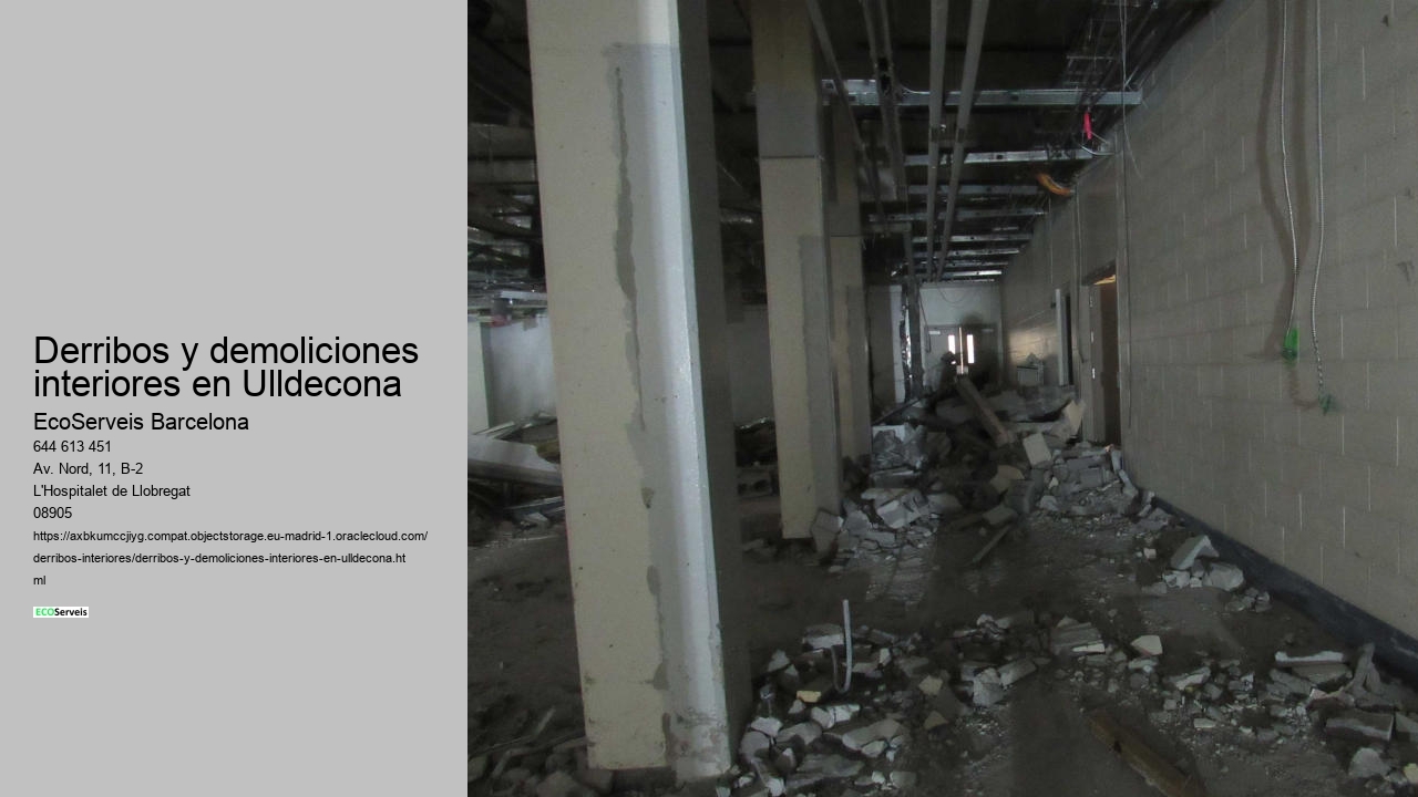 Derribos y demoliciones interiores en Ulldecona