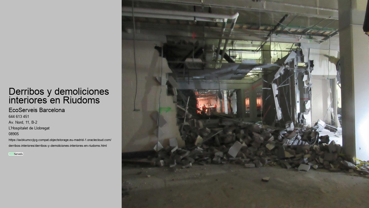 Derribos y demoliciones interiores en Riudoms