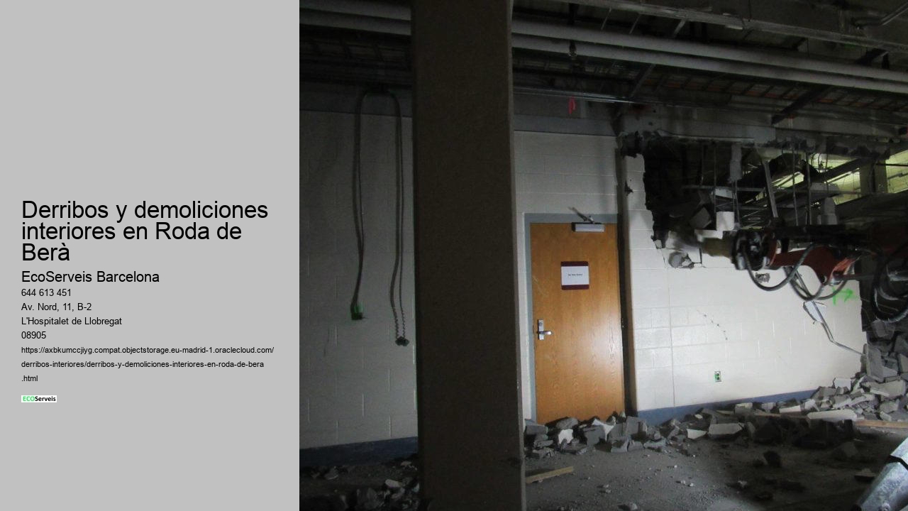 Derribos y demoliciones interiores en Roda de Berà