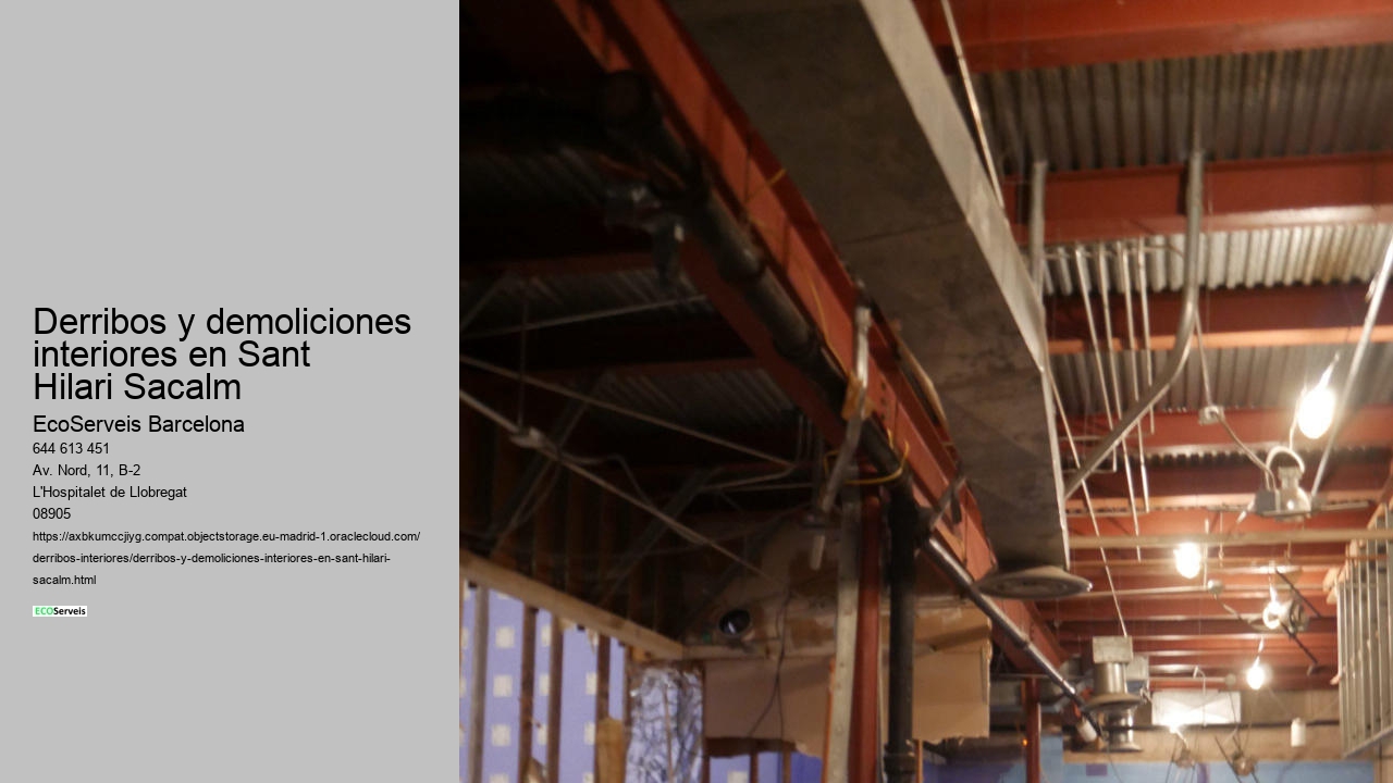 Derribos y demoliciones interiores en Sant Hilari Sacalm