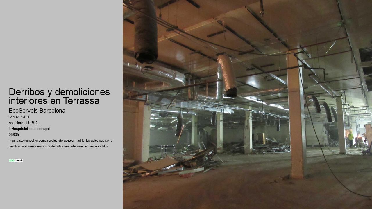 Derribos y demoliciones interiores en Terrassa