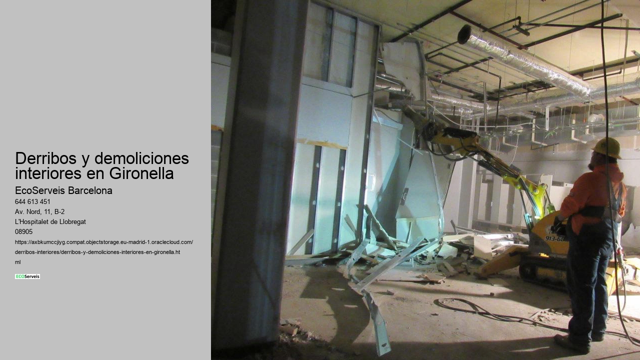 Derribos y demoliciones interiores en Gironella