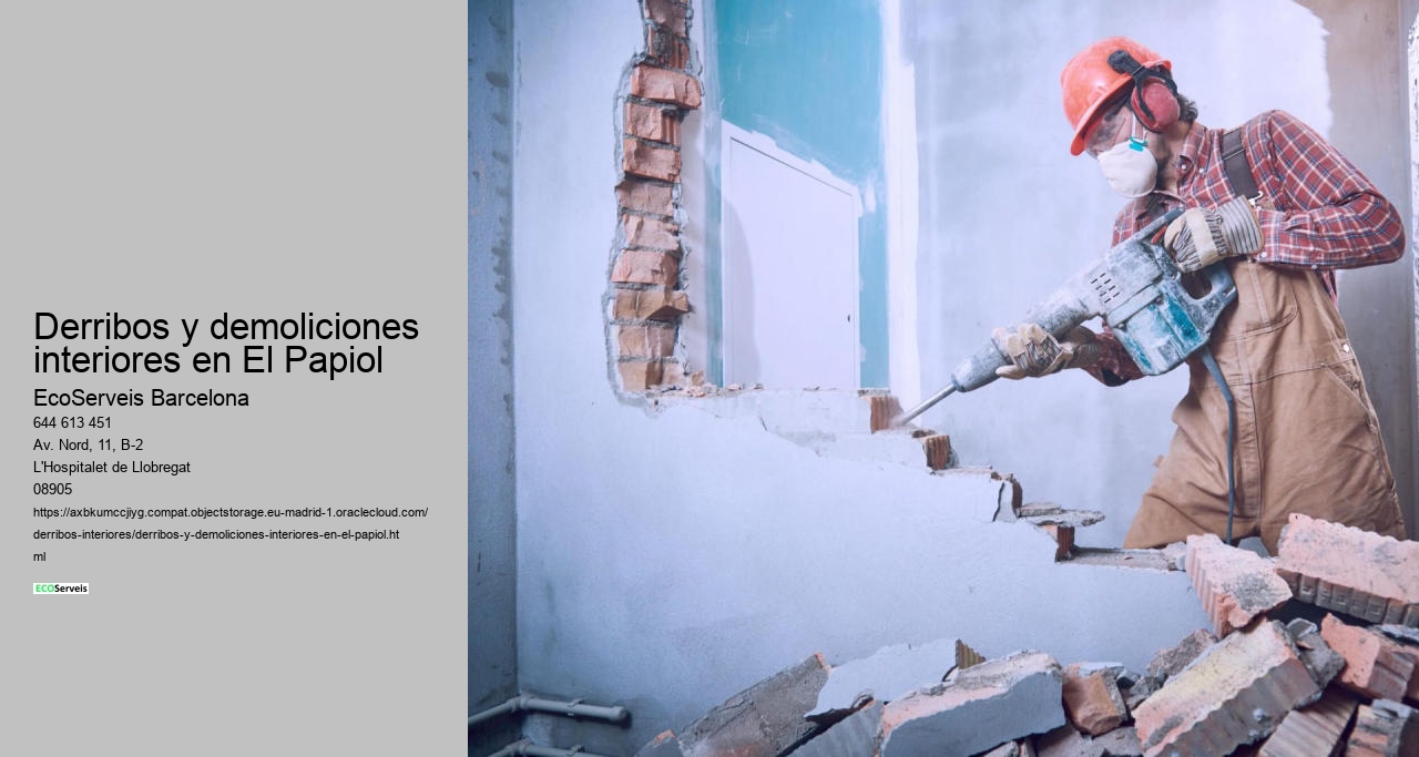 Derribos y demoliciones interiores en El Papiol