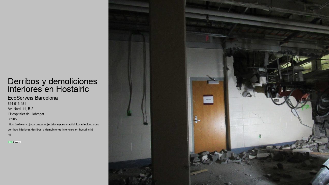 Derribos y demoliciones interiores en Hostalric