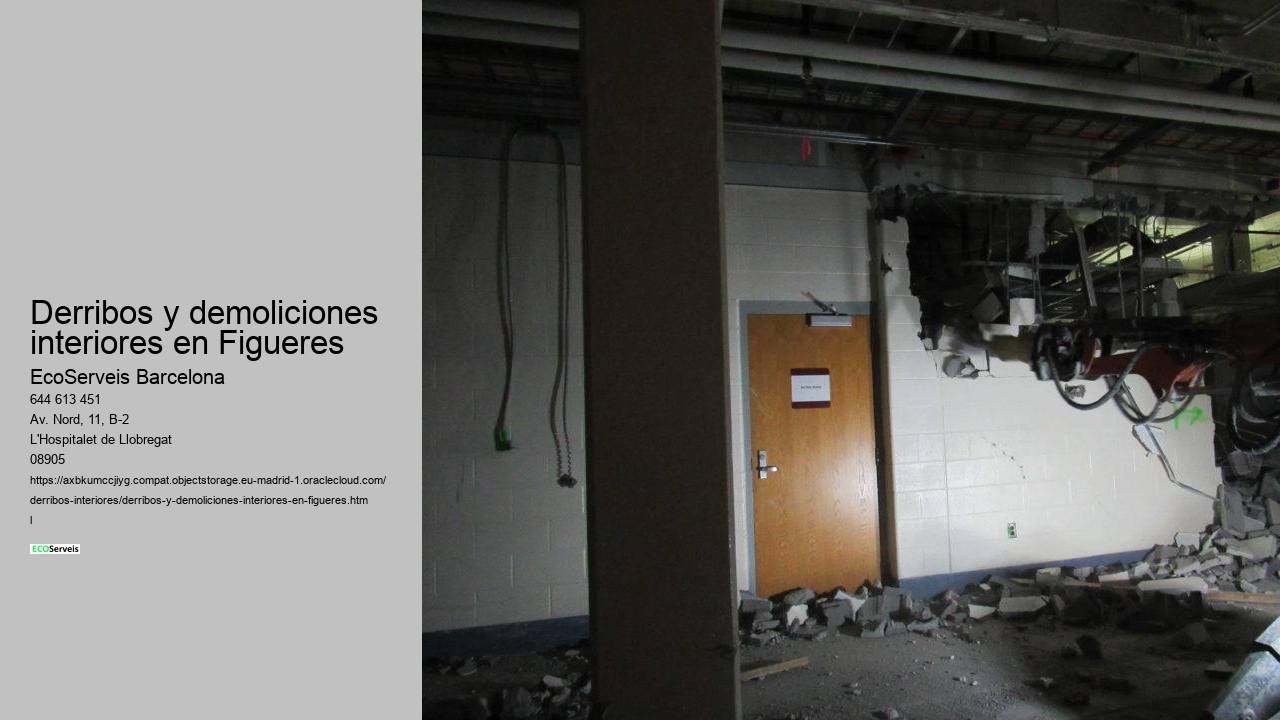 Derribos y demoliciones interiores en Figueres