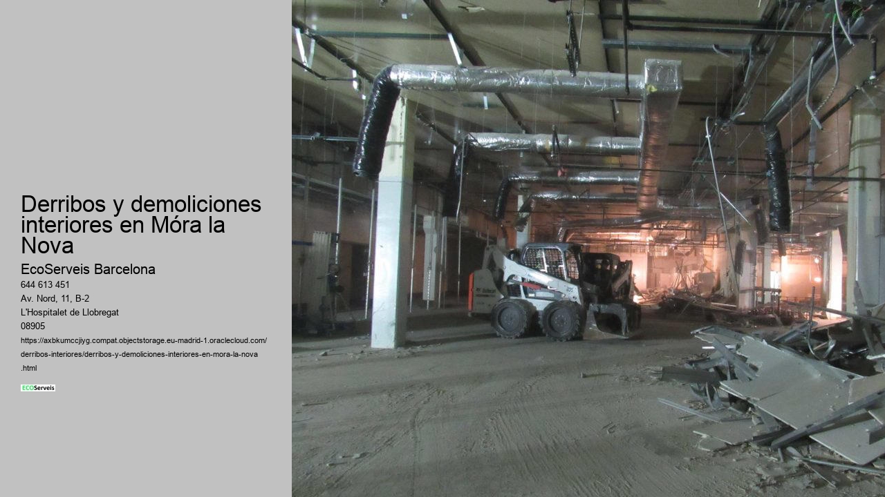Derribos y demoliciones interiores en Móra la Nova