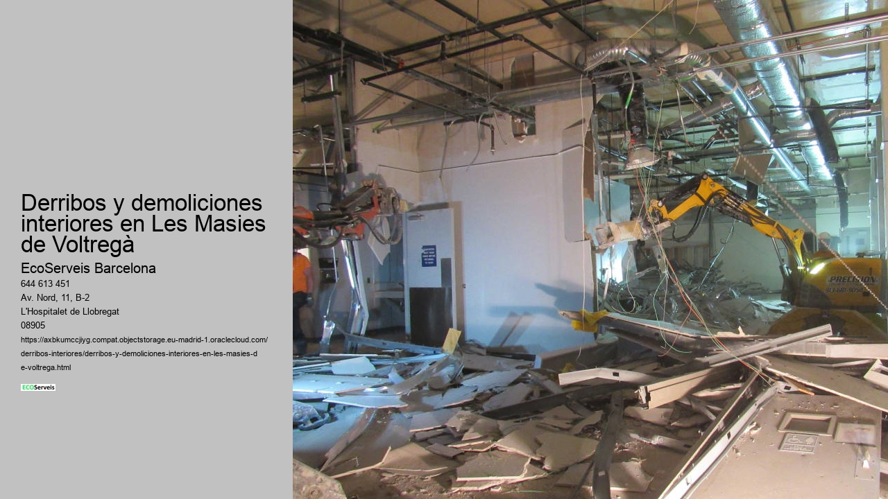 Derribos y demoliciones interiores en Les Masies de Voltregà