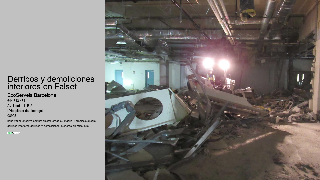 Derribos y demoliciones interiores en Falset