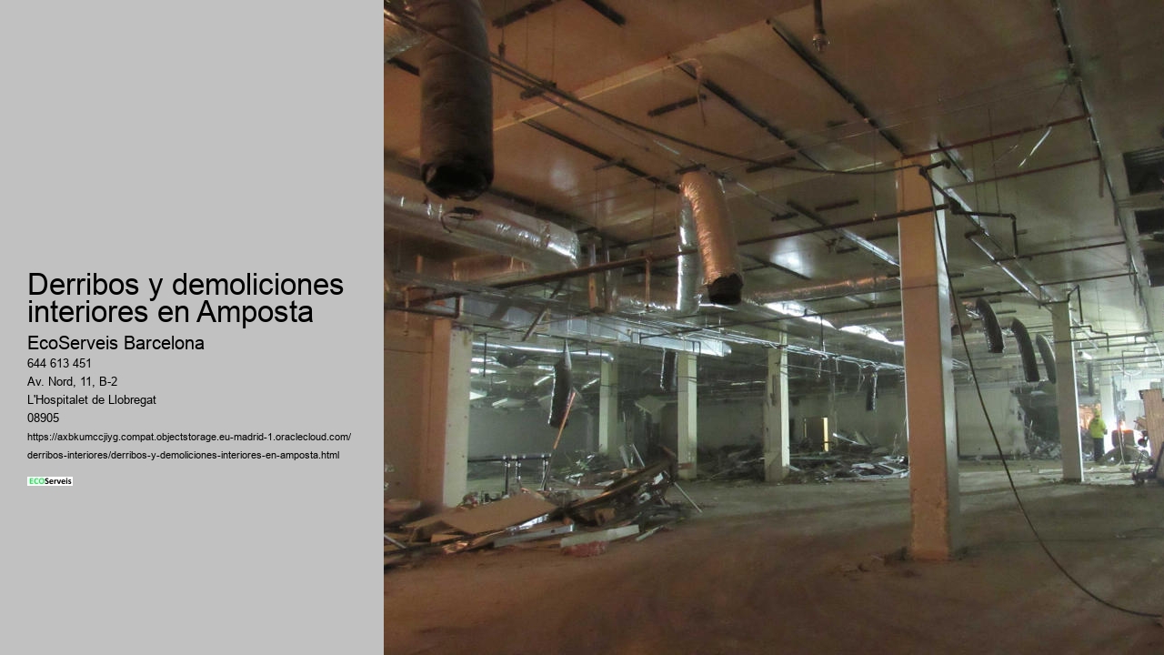 Derribos y demoliciones interiores en Amposta