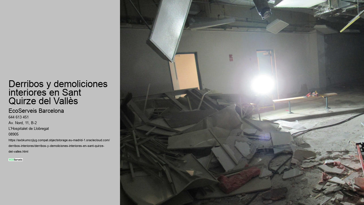 Derribos y demoliciones interiores en Sant Quirze del Vallès