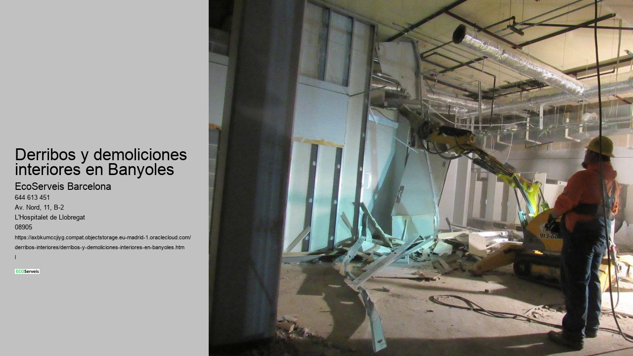 Derribos y demoliciones interiores en Banyoles