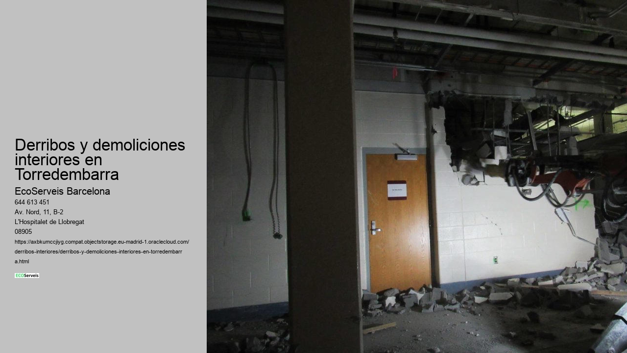 Derribos y demoliciones interiores en Torredembarra