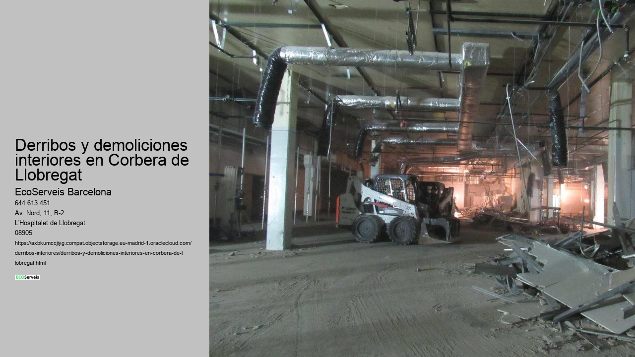 Derribos y demoliciones interiores en Corbera de Llobregat