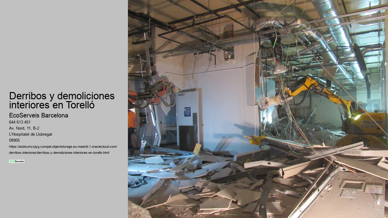 Derribos y demoliciones interiores en Torelló