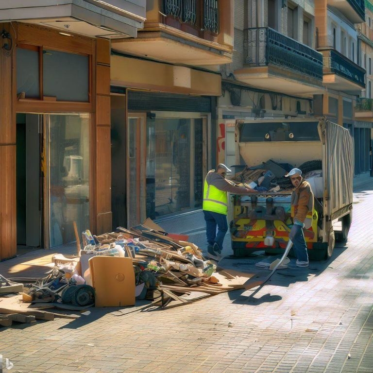 Vaciado de locales comerciales en Fuenlabrada