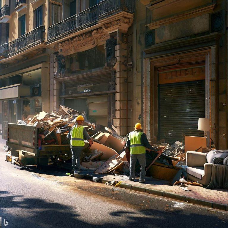 Reciclaje en el vaciado de locales comerciales: Contribución a la economía circular